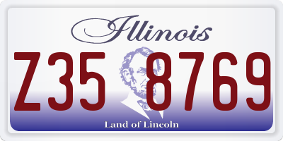 IL license plate Z358769