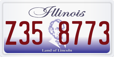 IL license plate Z358773
