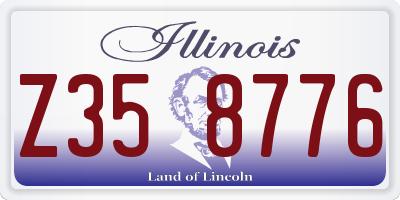 IL license plate Z358776