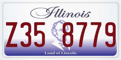 IL license plate Z358779
