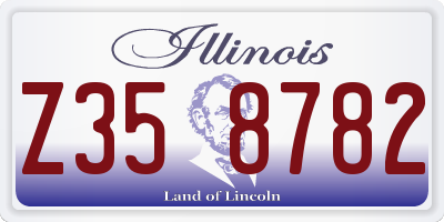 IL license plate Z358782