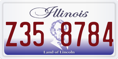 IL license plate Z358784