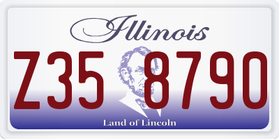 IL license plate Z358790