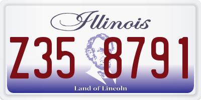 IL license plate Z358791
