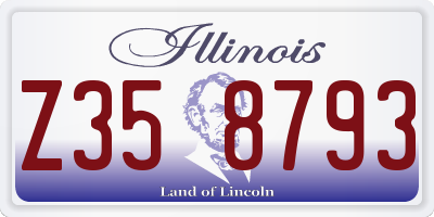 IL license plate Z358793