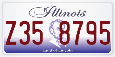 IL license plate Z358795