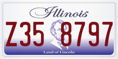 IL license plate Z358797