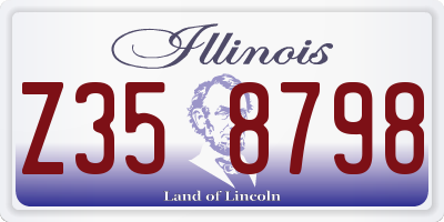 IL license plate Z358798