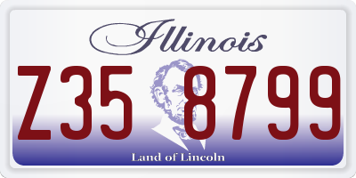 IL license plate Z358799