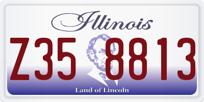 IL license plate Z358813