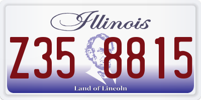 IL license plate Z358815