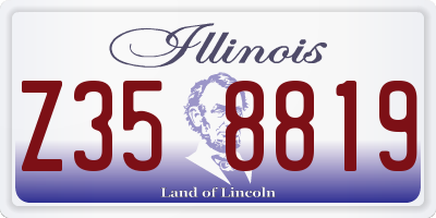 IL license plate Z358819