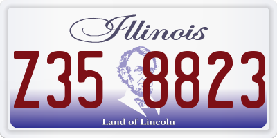 IL license plate Z358823