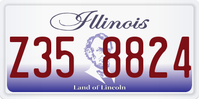 IL license plate Z358824