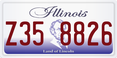 IL license plate Z358826