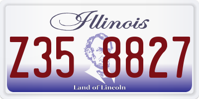 IL license plate Z358827