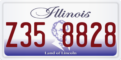 IL license plate Z358828