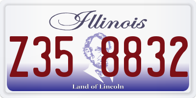 IL license plate Z358832