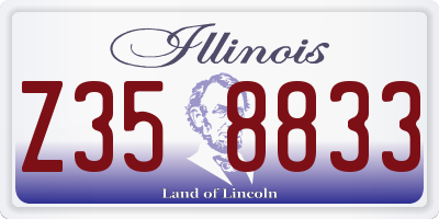IL license plate Z358833