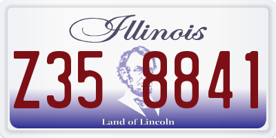 IL license plate Z358841