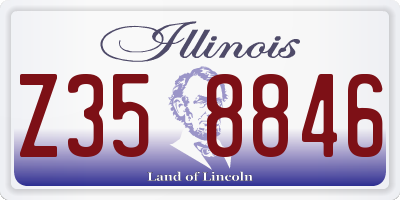 IL license plate Z358846