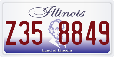 IL license plate Z358849