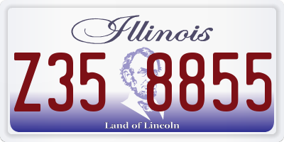 IL license plate Z358855