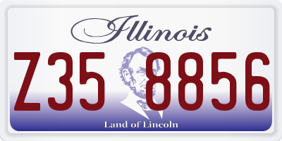 IL license plate Z358856