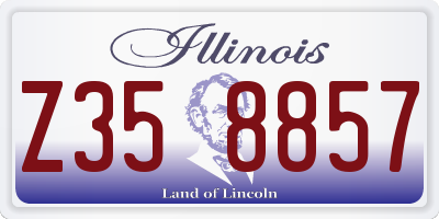 IL license plate Z358857