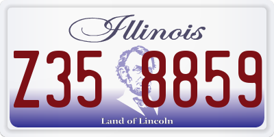IL license plate Z358859