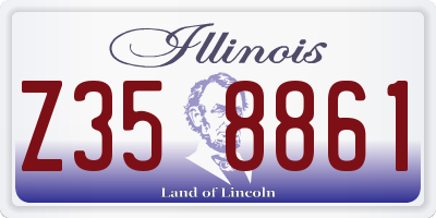IL license plate Z358861