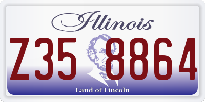 IL license plate Z358864