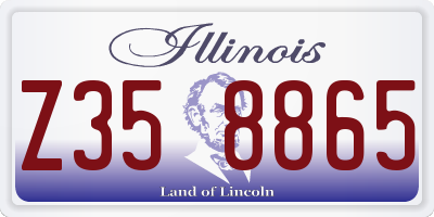 IL license plate Z358865