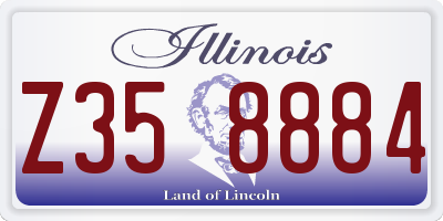 IL license plate Z358884