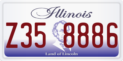 IL license plate Z358886