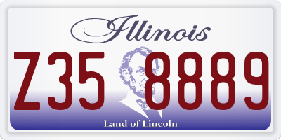 IL license plate Z358889