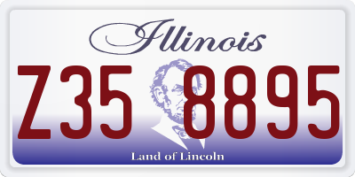 IL license plate Z358895