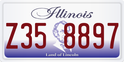 IL license plate Z358897