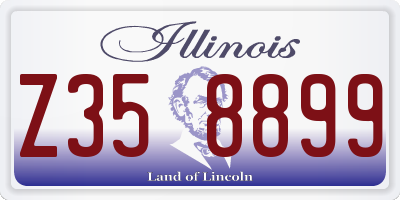 IL license plate Z358899