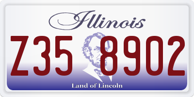 IL license plate Z358902