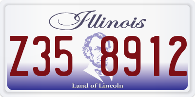 IL license plate Z358912