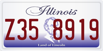 IL license plate Z358919