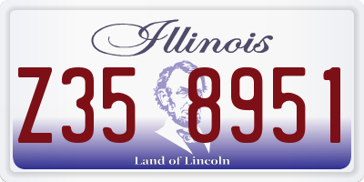 IL license plate Z358951