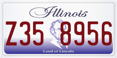 IL license plate Z358956