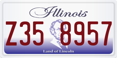 IL license plate Z358957