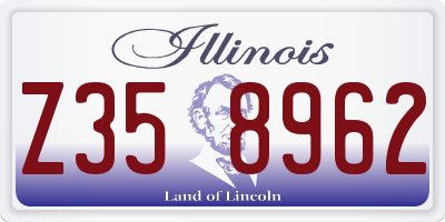 IL license plate Z358962