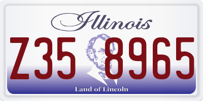 IL license plate Z358965