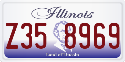 IL license plate Z358969