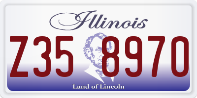 IL license plate Z358970