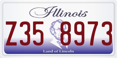 IL license plate Z358973